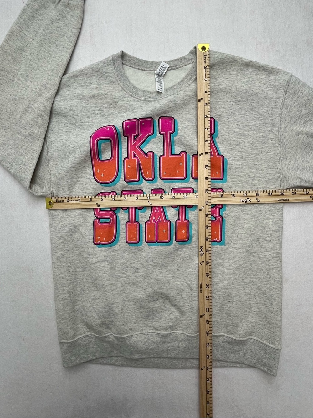 Oklahoma State OSU Cowboy Boot Sunflower Western Women’s Sweatshirt Medium - Picture 9 of 9